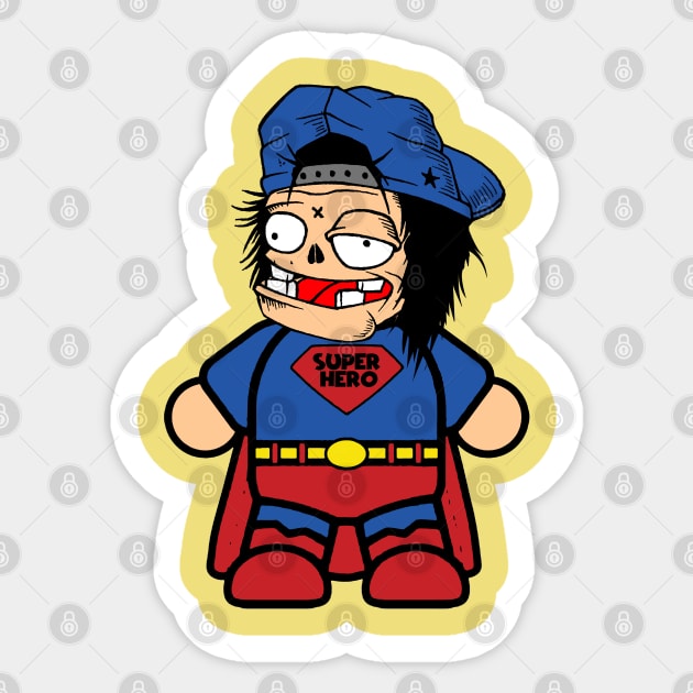 want to be asuperhero Sticker by antonimus